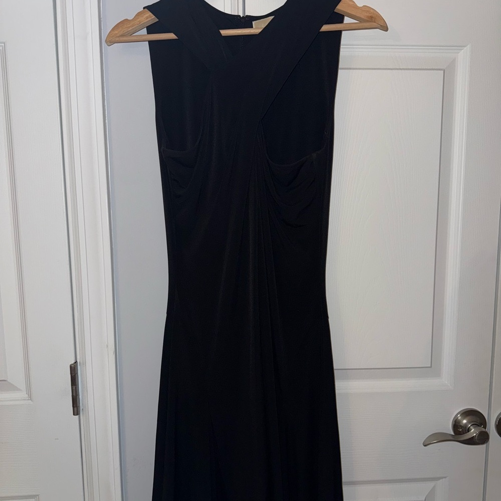 Michael Kors Elegant Black Sleeveless Dress